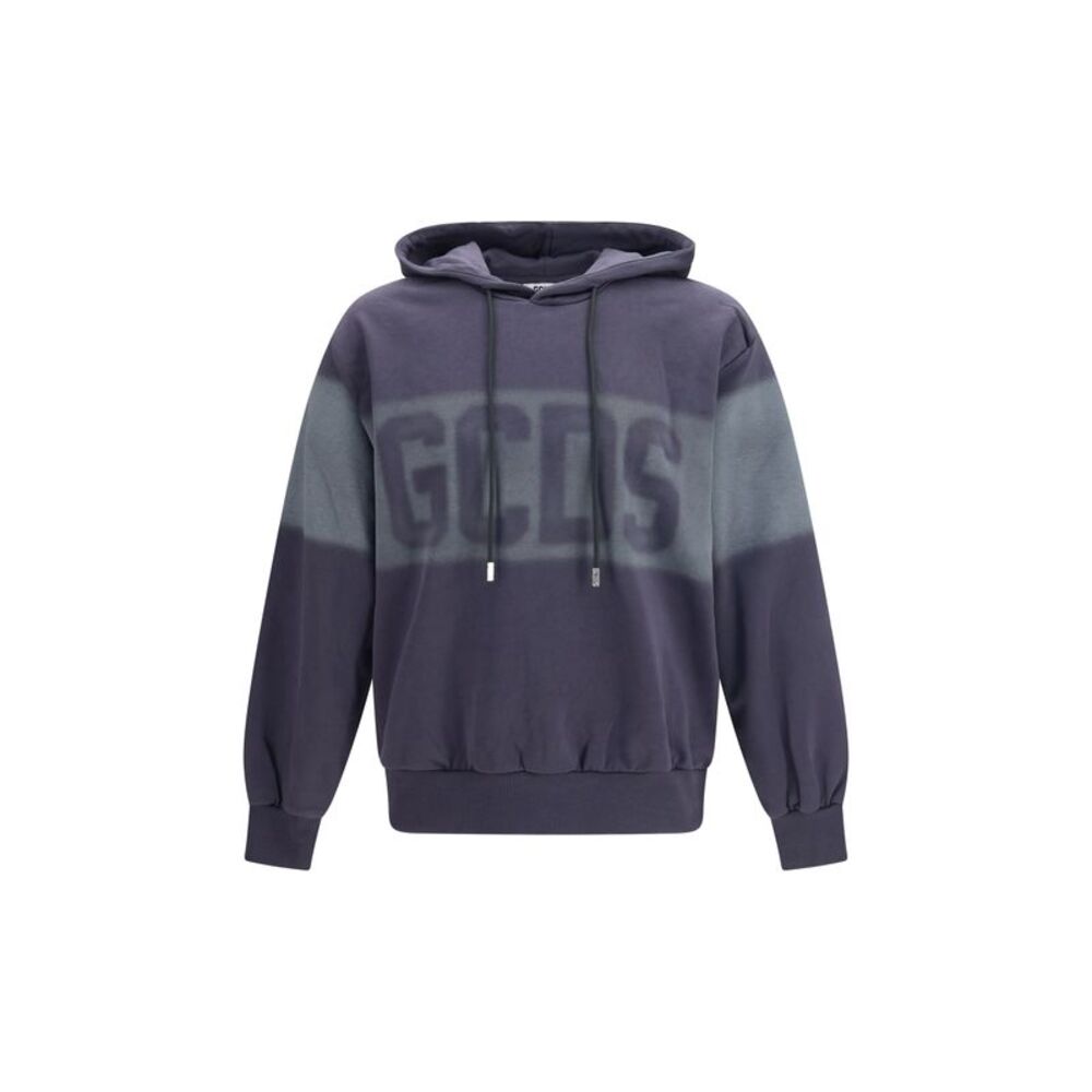 Gcds Men Spray Logo Hooded Sweatshirt